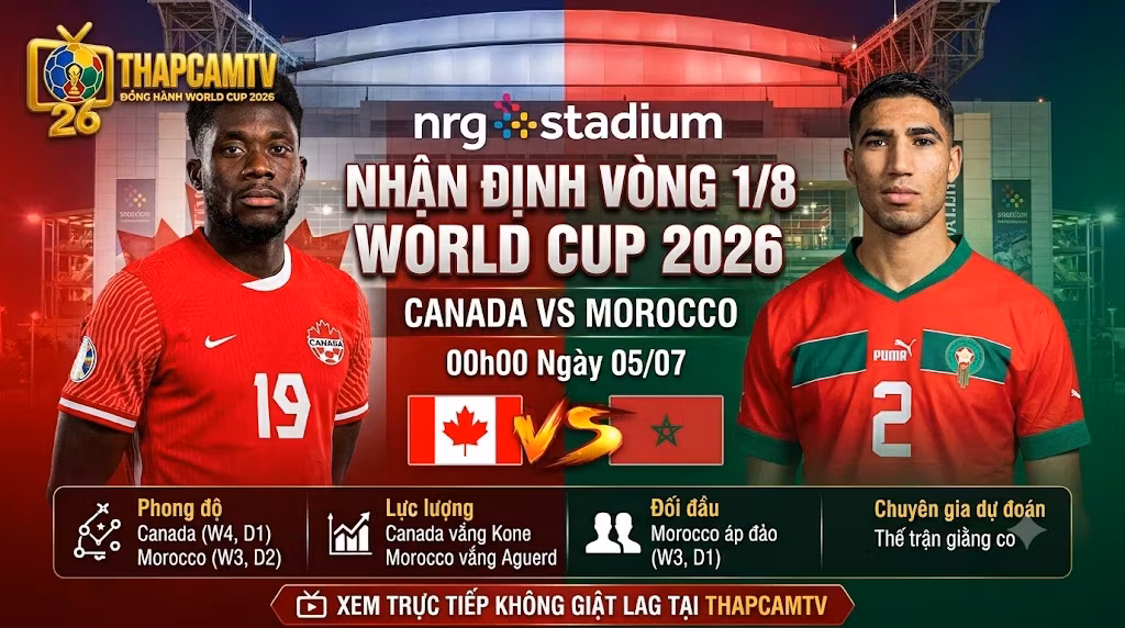 Nhận Định Canada vs Morocco (00h00, 5/7) | Thử Thách Cực Đại Tại Sân NRG